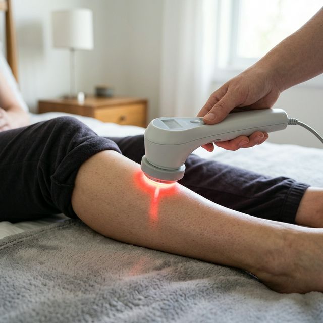 Tratamento com laserterapia domiciliar